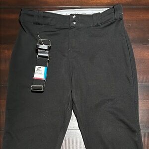 Majestic Black Athletic Pants with Integrated Elastic Belt